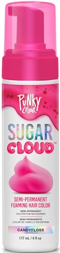 Punky Sugar Cloud Raspberry Pink Foam Hair Color - 6 Fl Oz