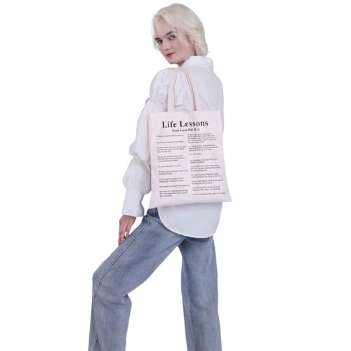 Lana Del Rey Life Lesson Lyric Aesthetic Tote Bag - Music Fan Gift