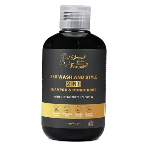 Ocean View 360 Waves Shampoo - Biotin Enriched Deep Wave Cleanser, 6.7 fl oz