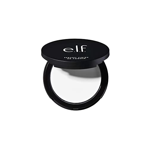 e.l.f. Perfect Finish HD Setting Powder Sheer 0.28 Oz - Blurs Fine Lines & Imperfections, All-Day Wear, Portable Compact