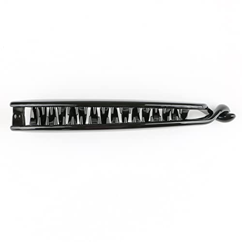YALLNASL Set 2 Banana Hair Clips - 5-Pack Non-Slip Fishtail Design for All Hair Types