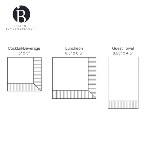 IHR 3-Ply Paper Dinner Napkins, 16-Count, Azure & Ivy Design