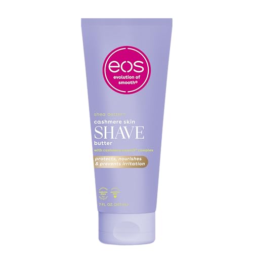 eos Cashmere Skin Collection Shave Butter - Vanilla Cashmere, Non-Foaming Moisturizing Shave Cream to Prevent Razor Burn, 7 fl oz