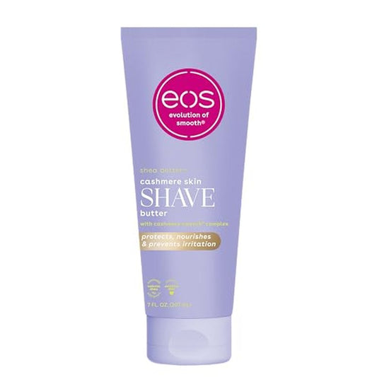 eos Cashmere Skin Collection Shave Butter - Vanilla Cashmere, Non-Foaming Moisturizing Shave Cream to Prevent Razor Burn, 7 fl oz