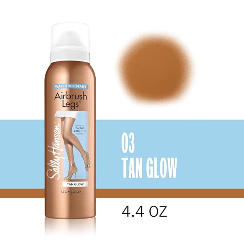 Sally Hansen Airbrush Legs Spray-On Makeup, Tan Glow - 4.4 Oz (Pack of 2)