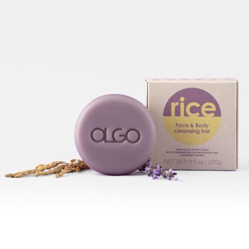 OLGO Vegan Rice Cleansing Bar for Face & Body - 3.5 oz
