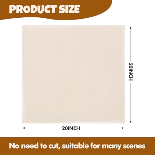 15-Pack Organic Cotton Cheese Cloths, 20x20 Inch, Reusable for Straining & Cooking