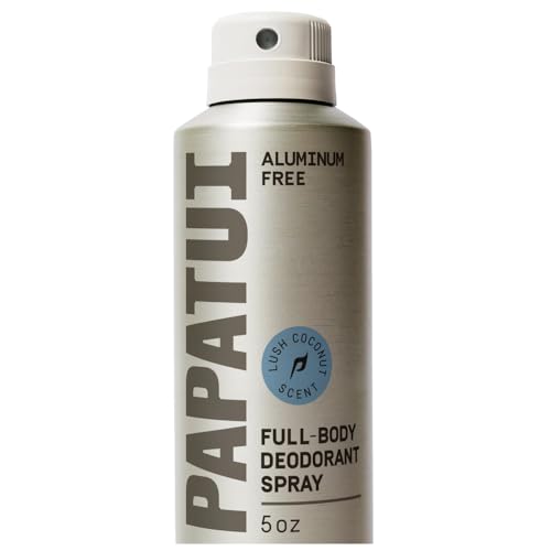 PAPATUI Full Body Deodorant Spray - Aluminum-Free Lush Coconut 5 oz