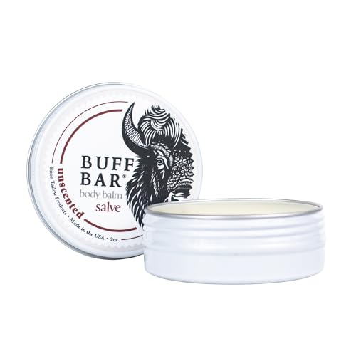 Big Crazy Buffalo Unscented Bison Tallow Body Balm - 2 oz for Sensitive Skin