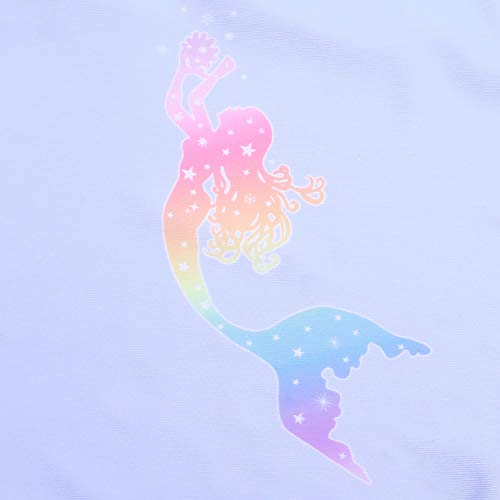 QPANCY Girls Mermaid Unicorn Rash Guard 2-Piece Swimsuit UPF 50+