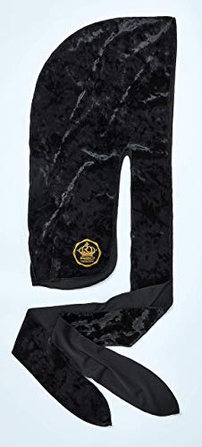Red by Kiss Premium Bow Wow X Power Wave Crushed Velvet Durag - Black