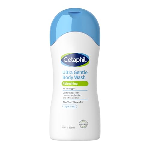 Cetaphil Ultra Gentle Refreshing Body Wash 16.9oz Hypoallergenic Moisturizing