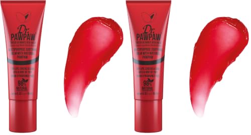 Dr. PawPaw Multipurpose Tinted Lip Balm - Ultimate Red, Vegan & Hydrating, 0.33 oz (Pack of 2)