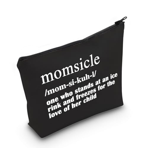 Hockey Mom Makeup Bag - Waterproof Momsicle Cosmetic Toiletry Pouch