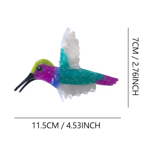 Hummingbird Hair Clips for Women - Chic Acetate Claw Clips