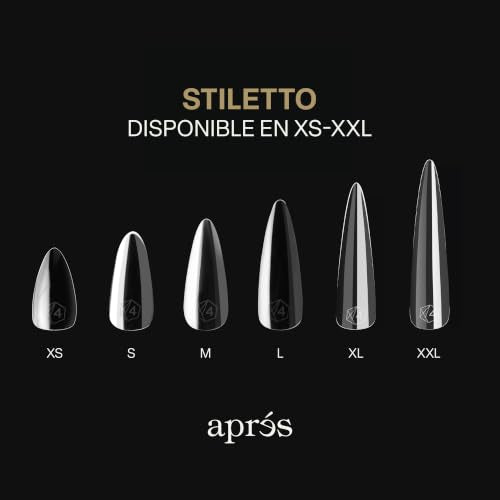 Aprés Gel-X Stiletto Nail Tips - Sculpted Short, 280 Count