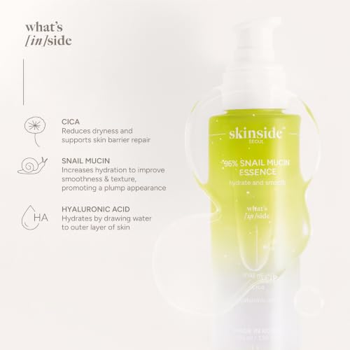 96% Snail Mucin Essence with Cica Complex - Hydrating Serum 3.5 fl oz