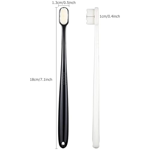 Boao 4-Pack Extra Soft Micro-Nano Toothbrushes for Sensitive Teeth