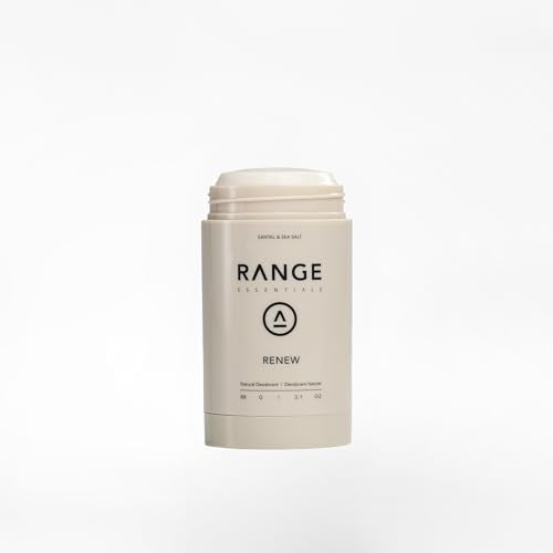 Range Essentials Natural Deodorant, Renew Santal & Sea Salt, 3.1 oz