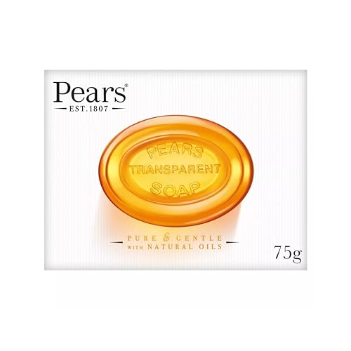 Pears Transparent Soap Bar 75g - Pack of 1 | Gentle Cleansing
