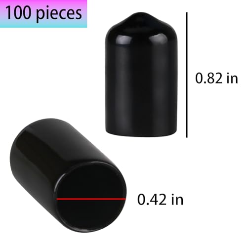 100pcs Wine Pourer Dust Covers - Rubber Caps for Liquor Spouts