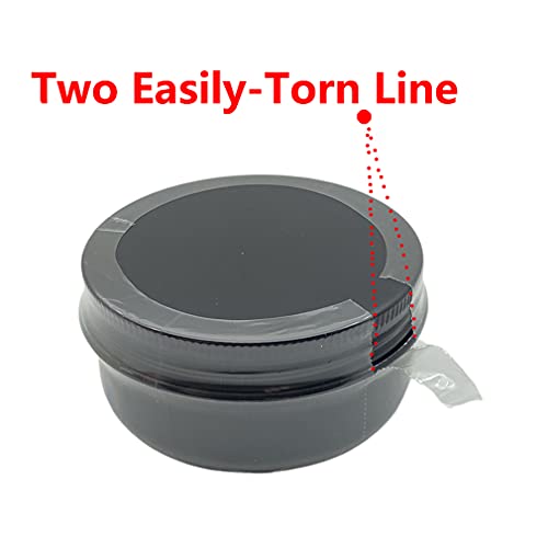 200 Clear Perforated Shrink Bands for 50g Aluminum Jars - Easy to Use