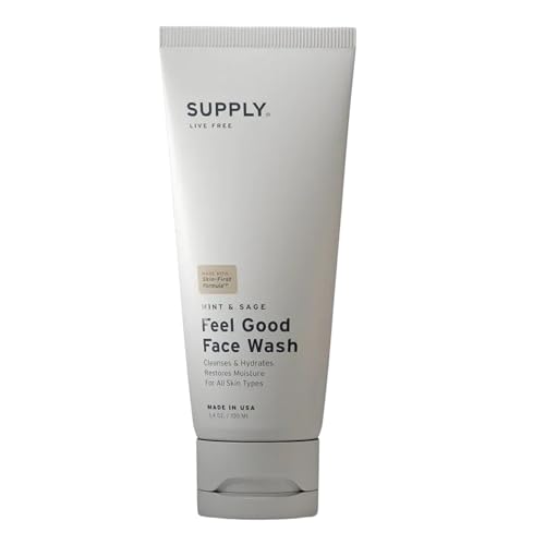 Supply Face Wash for Men – Exfoliating Facial Cleanser with Aloe & Tea Tree