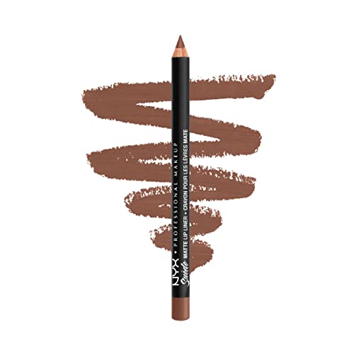 NYX Suede Matte Lip Liner Cape Town Nude Sand 0.04oz Vegan Lip Pencil