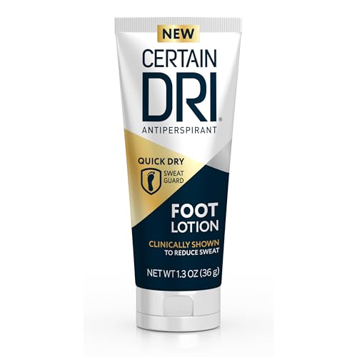 Certain Dri Antiperspirant Foot Lotion - 24-Hour Sweat Control, Fragrance-Free