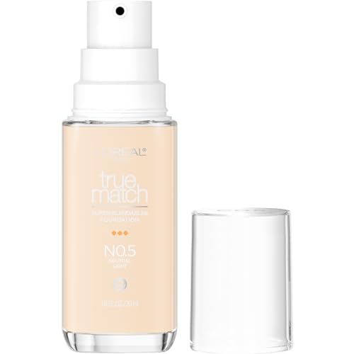 L'Oreal Paris True Match Super-Blendable Foundation Medium Coverage Light N0.5 1 Fl Oz