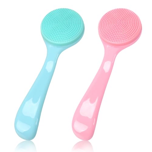 NADUSEP Silicone Facial Cleansing Brush - 2 Pack Soft Bristles