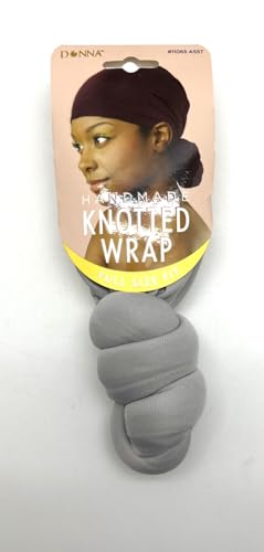 DONNA Handmade Knotted Head Wrap Hairband for Women - Grey