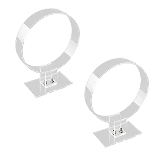 Clear Acrylic Headband Display Stand - 2 Pack Hair Accessory Organizer