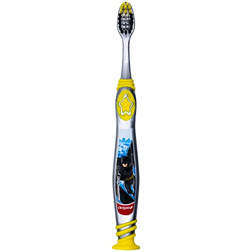 Colgate Batman Toothbrush for Kids 5+ with Suction Cup - 2 Pack