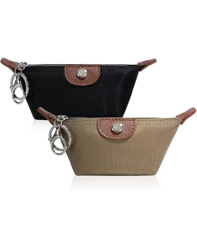 Mini Makeup Backpack Keychain (Style F) - 2 Pcs Nylon Coin Purse