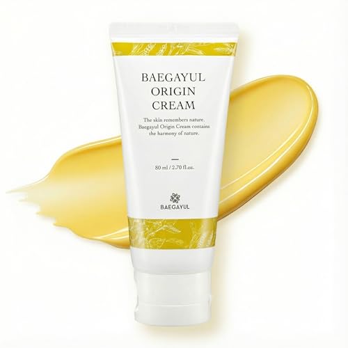 Baegayul ORIGIN Citrus Face Moisturizer Cream - Korean Hydration for Dry, Sensitive Skin 2.71 fl oz