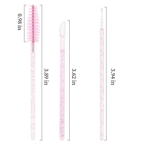 200 Pcs Disposable Eyelash Extension Supplies Kit - Spoolies & Brushes