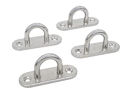 Heavy-Duty Stainless Steel Ceiling Hooks & Wall Hangers (4-Pack)
