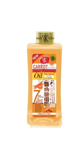 Natural Carrot Oil for Face & Body - Moisturizing Skin Care, 6.7oz