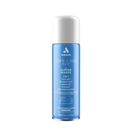 Andis 12750 Cool Care Plus 5-in-1 Clipper Spray, 15.5 oz Can, Blade Care and Treatment