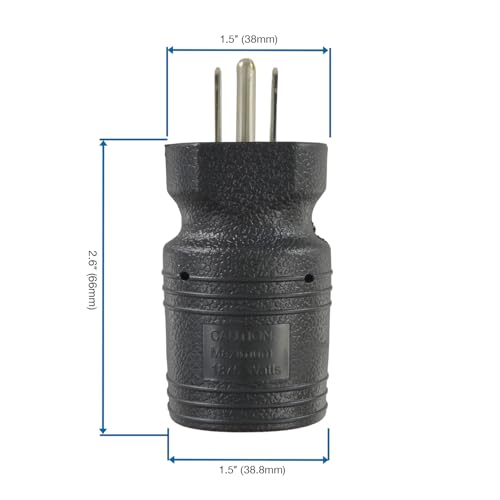 15A to 15/20A Plug Adapter | NEMA 5-15P to 5-15/20R