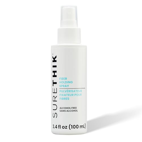 SURETHIK Hair Fiber Holding Spray Extra Strong Hold 3.4oz - Alcohol-Free Finishing Spray