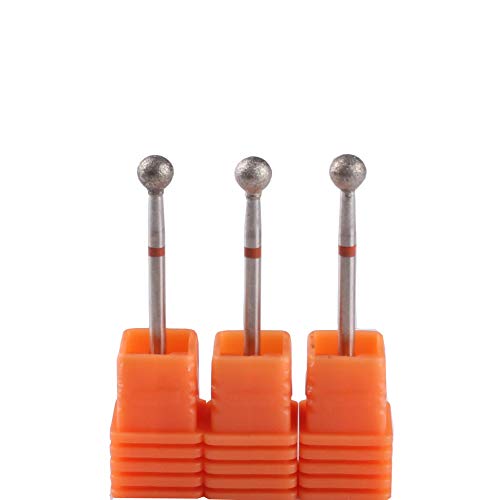 3pcs 5mm Diamond Nail Drill Bits for Cuticle Cleaning - MZCMSL