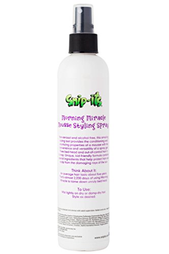 Snip-its Morning Miracle Natural Hair Mousse Spray 10oz - Light Hold Kids Styling Product