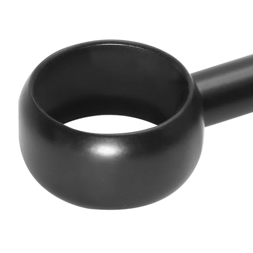 Matte Black Ceiling Curtain Rod Bracket - 304 Steel, 2 Pack