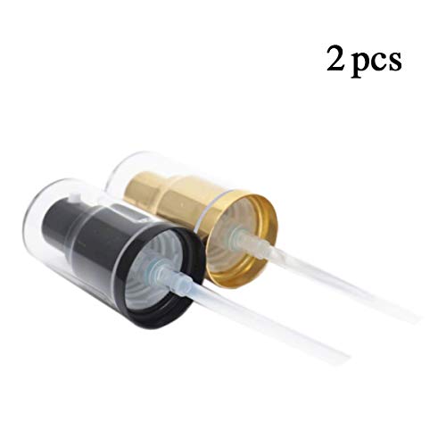 LUFOX 2Pcs Foundation Pump for Maybelline Fit Me Liquid Foundation Black+Gold