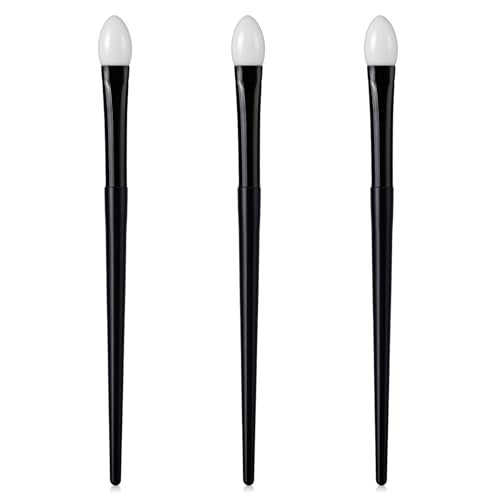 Molain 3-Pack Silicone Eyeshadow Brushes for Cream & Liquid Makeup