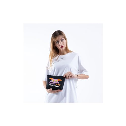 MNIGIU Fig BLK Purple Dragon Cosmetic Makeup Bag - Gift for Dragon Lovers