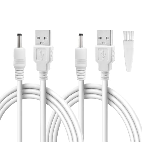 Replacement USB to DC Charger Cable for Finishing Touch Flawless Pedi - 2 Pack