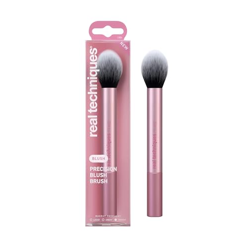 Real Techniques Precision Blush Brush - Fluffy Vegan Makeup Brush